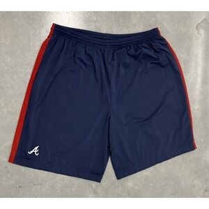 Nike Atlanta Braves MLB Training Shorts Navy Red XL Athletic Baseball